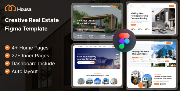 Housa – Creative Real Estate Figma template