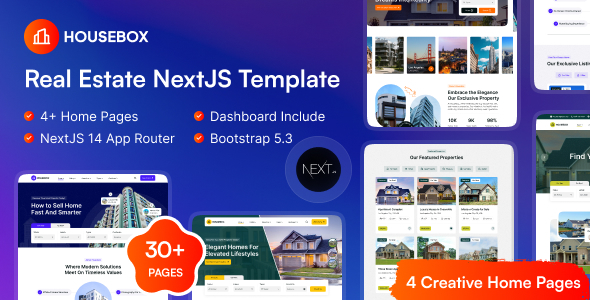 HouseBox – Real Estate NextJS Redux Template