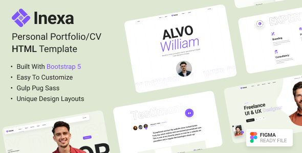 Inexa – Creative Personal Portfolio HTML Template
