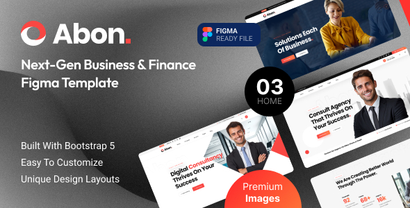 Abon – Multipurpose Business & Finance Figma Template
