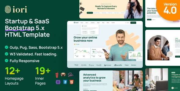 iori – Multipurpose Startup & SaaS Bootstrap 5 Template