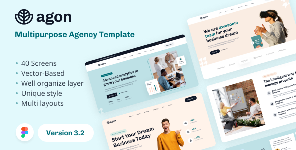 Agon – Multipurpose Agency Figma Template