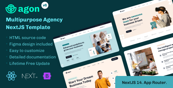 Agon – Multipurpose Agency NextJS Template