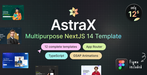 AstraX – The multipurpose NextJS template