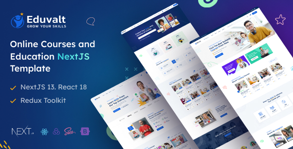 Eduvalt – Online Courses & Education NextJS Redux Template