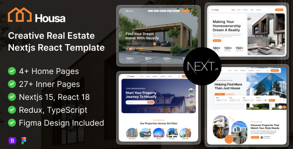 Housa – Creative Real Estate NextJS Template
