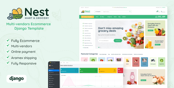 Nest – Multivendor Python Django eCommerce Full Script