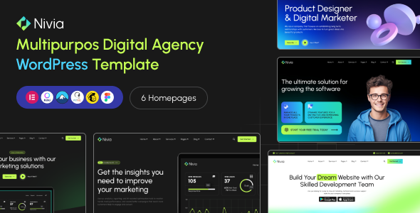 Nivia – Multipurpos Digital Agency WordPress Theme