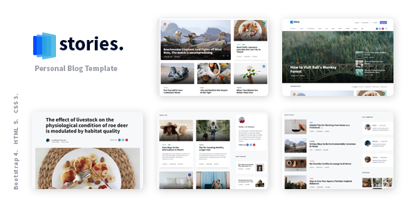 Stories – Personal Blog HTML Template
