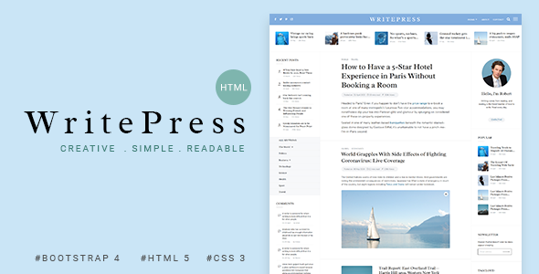 Writepress – Creative Blog Template