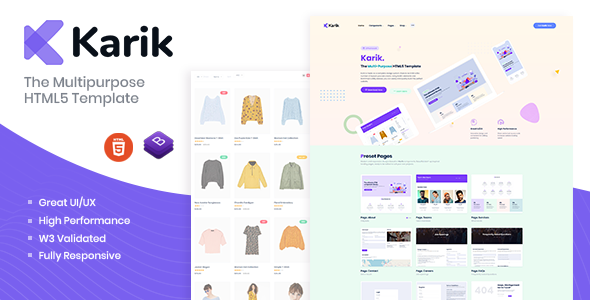 Karik – The Multipurpose HTML5 Template