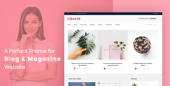Liberte – Modern Magazine WordPress Theme