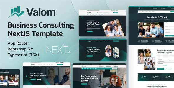 Valom – Business Consultancy NextJS Template